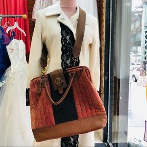 Mo & Co. Tapestry large satchel